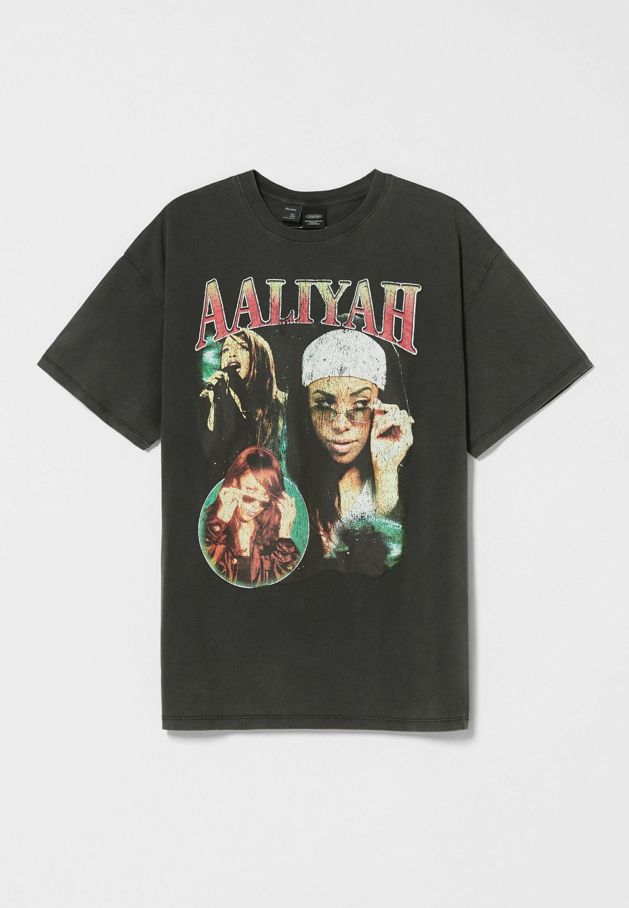Bershka AALIYAH - T-Shirt print 