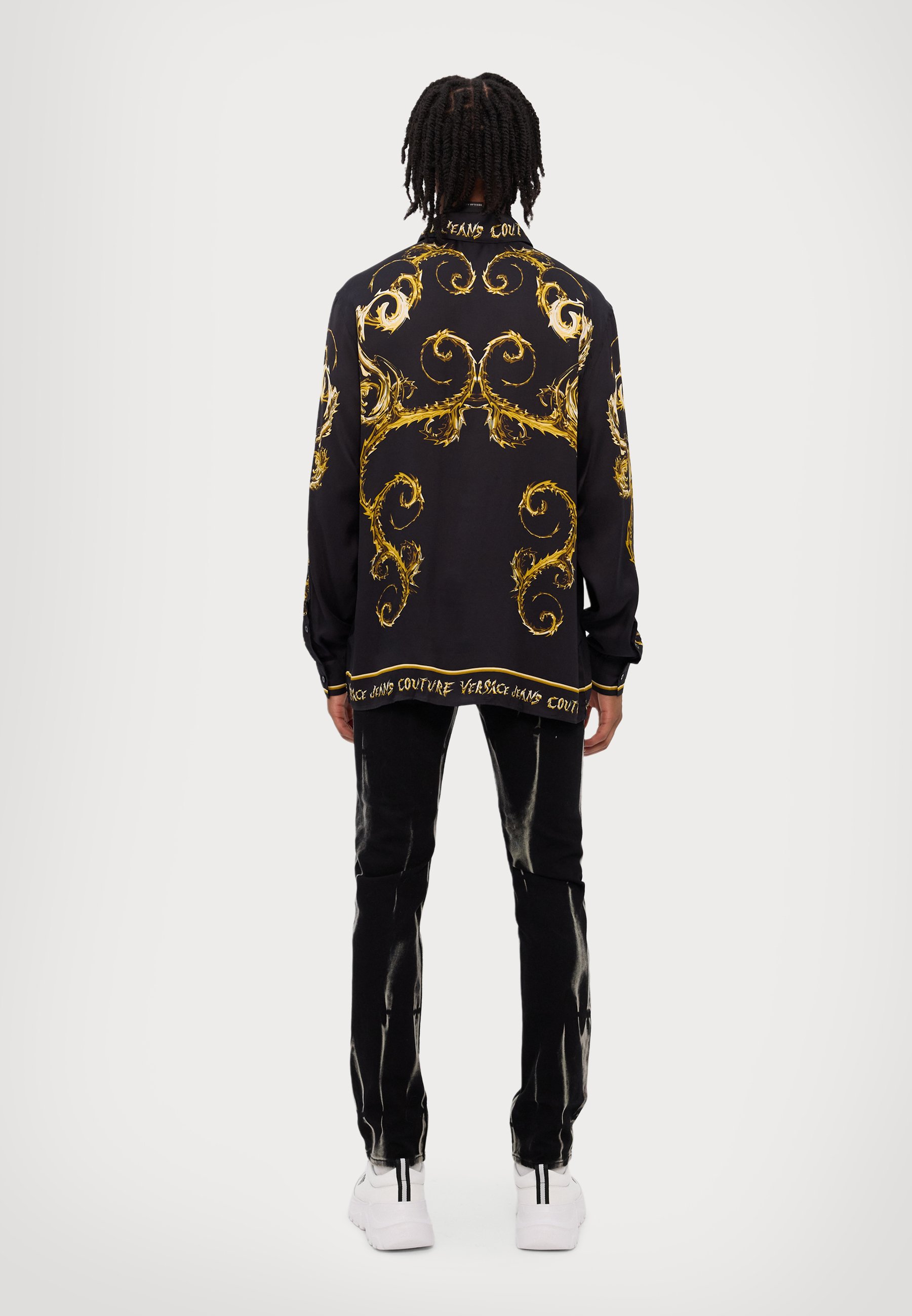 Versace Jeans Couture Shirt - black/gold/black - Zalando.co.uk