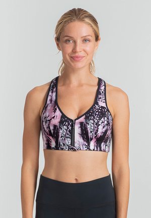 DORINA OUTRUN PUSH UP - Sports bra - grey melange/grey 