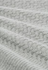 TOM TAILOR MIT STRUKTUR - Strickjacke - morning grey melange
