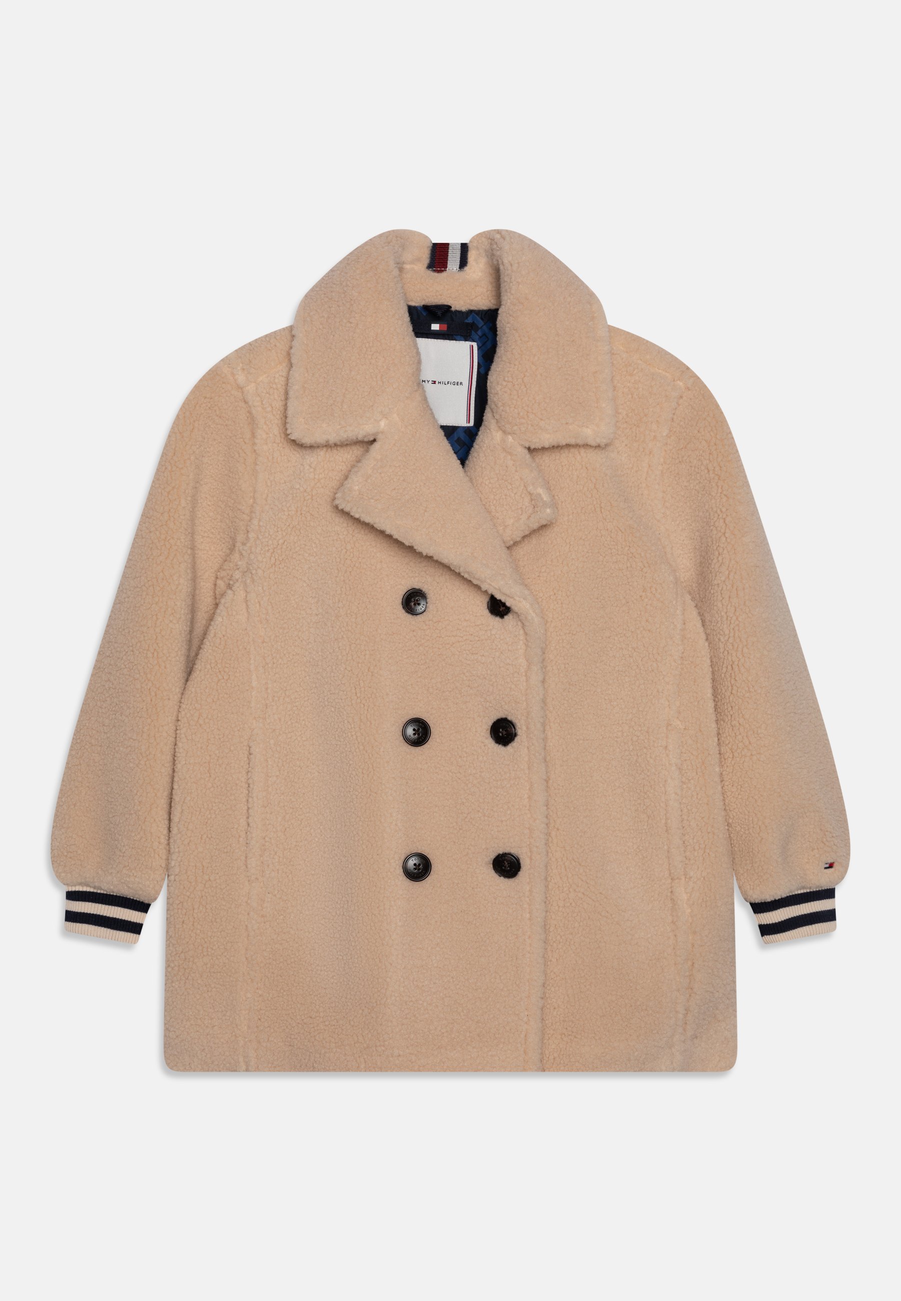 Tommy Hilfiger DOUBLE BREASTED PEACOAT - Manteau court - creme/beige ...