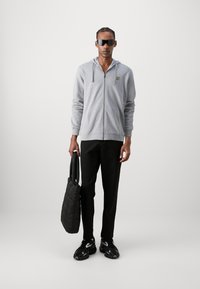Lyle & Scott ZIP THROUGH HOODIE - Majica s kapuljačom i patentnim zatvaračem - light grey marl