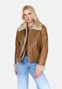Freaky Nation COZY MOOD - Veste en cuir - pug