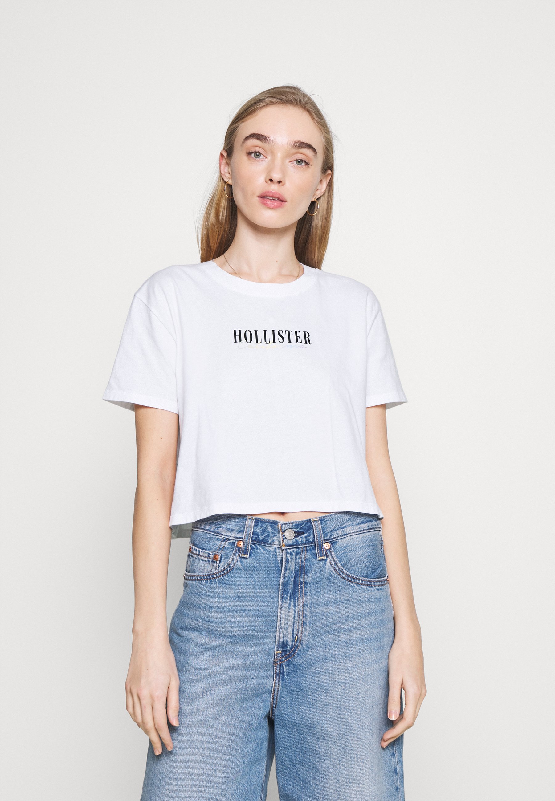 Hollister Co. T-Shirt print - white 