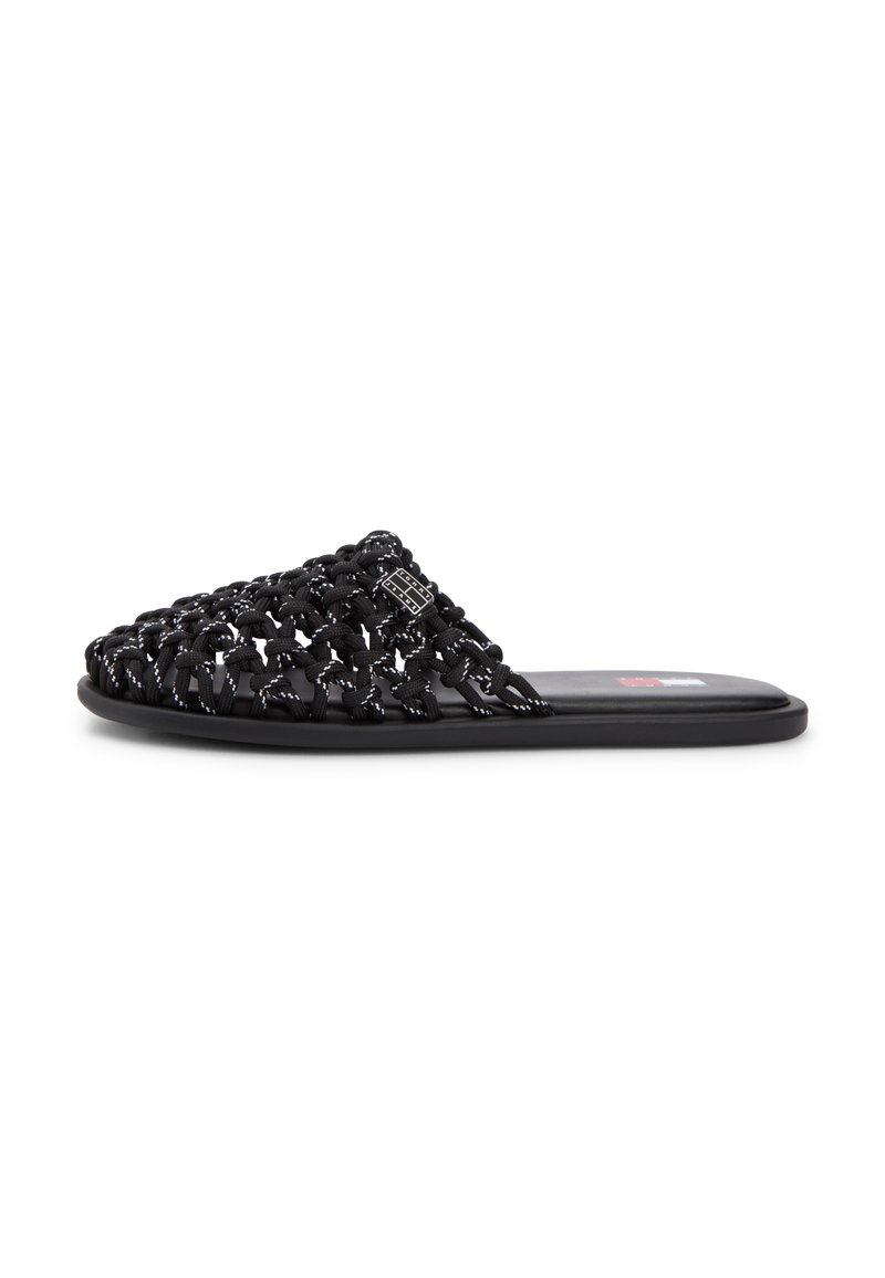 Tommy Jeans WOVEN ROPE MULES - Sandales - black/noir - ZALANDO.FR