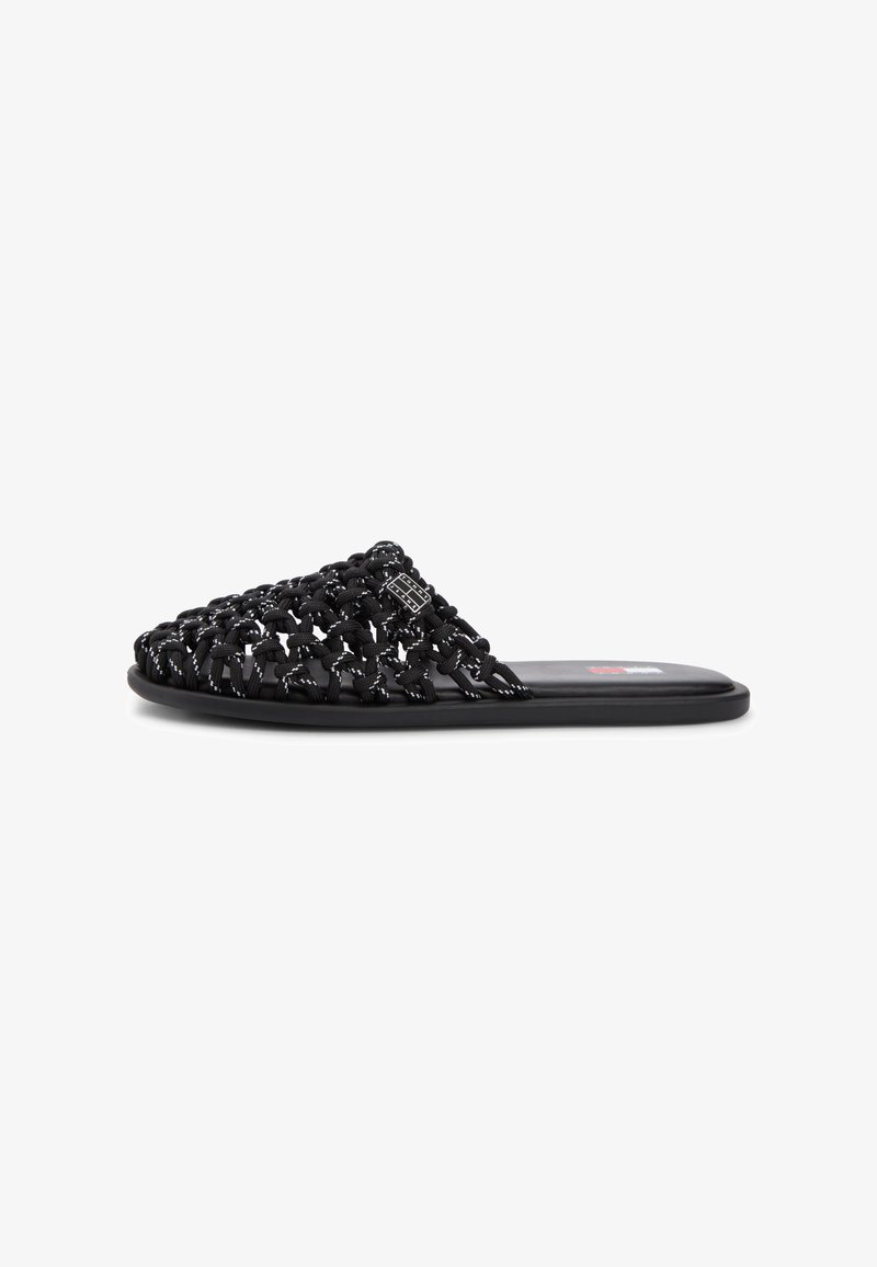 Tommy Jeans WOVEN ROPE MULES - Sandales - black/noir - ZALANDO.FR