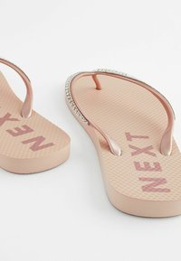 Next JEWELLED BEACH FLIP FLOPS   - Teenslippers - rose gold