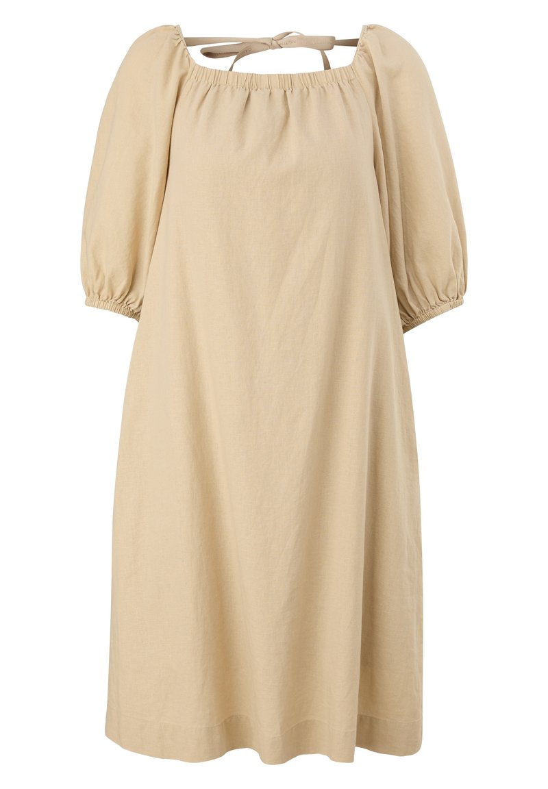 comma casual identity Jurk beige