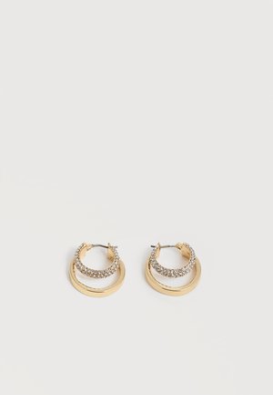 DKNY, PAVE HOOP - Boucles d'oreilles - gold-coloured