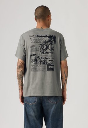 RELAXED FIT TEE - T-shirt imprimé - smoked pearl