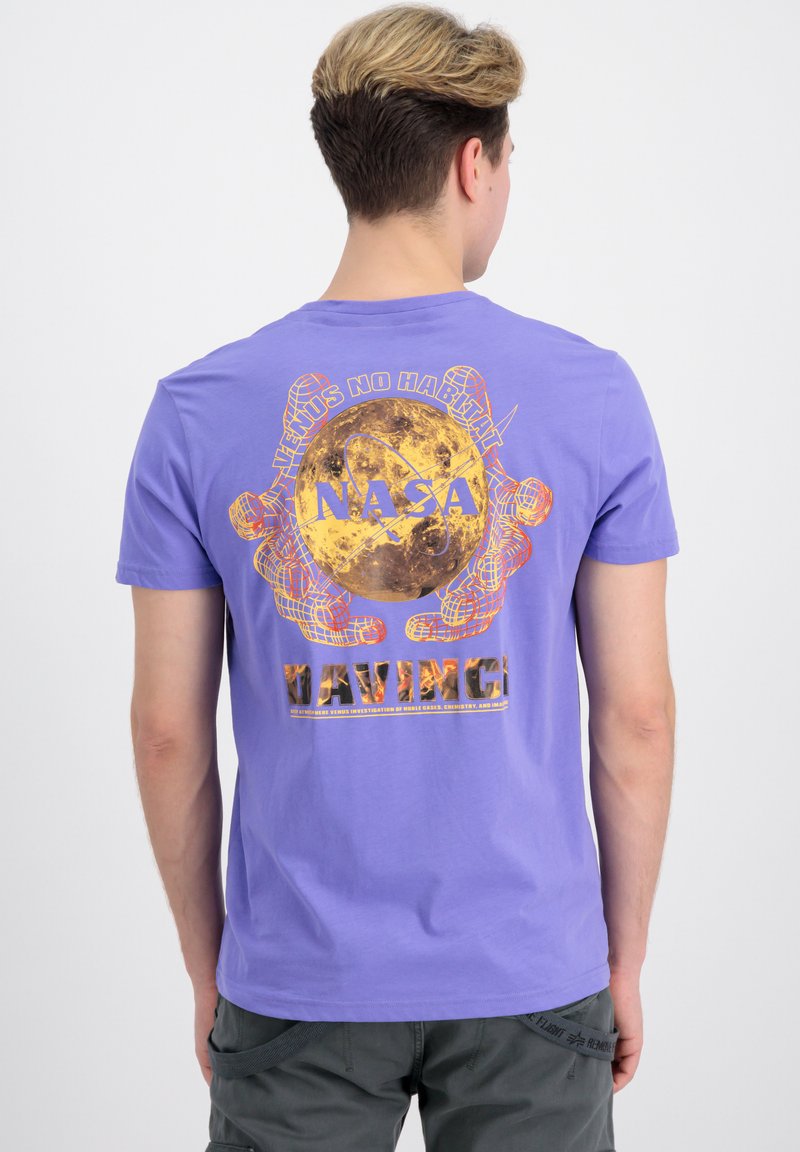 Alpha Industries NASA DAVINCI T-Shirt print electric violet