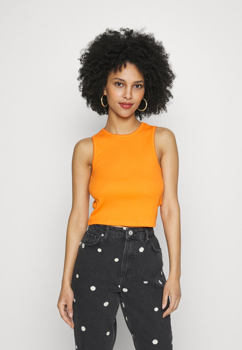 ONLY Petite ONLKERRY STITCH - Μπλούζα - orange peel