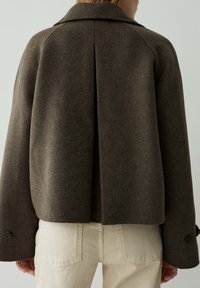 OPUS RELAXED FIT - Short coat - midnight brown