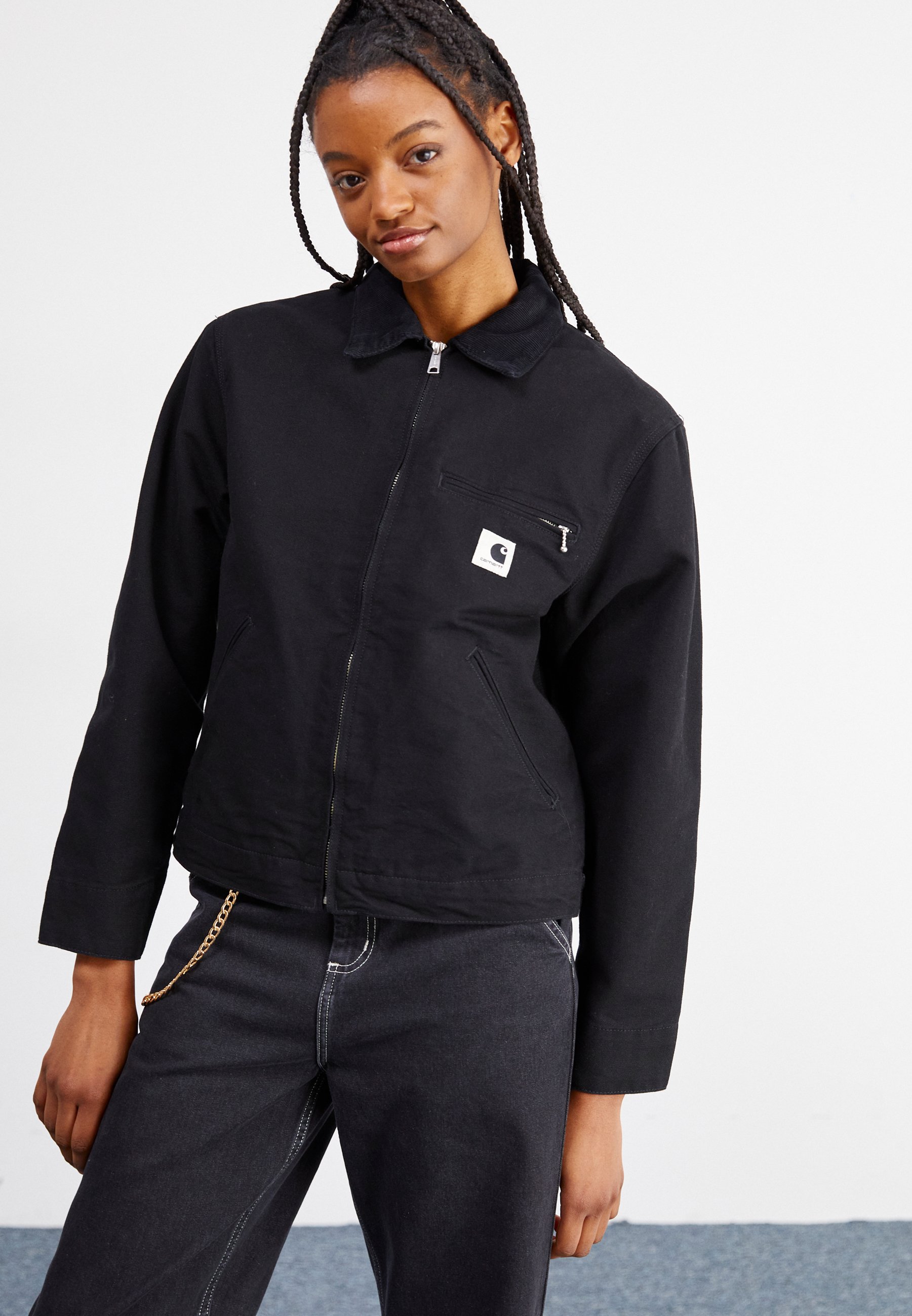 Carhartt WIP DETROIT JACKET - Summer jacket - black - Zalando.co.uk
