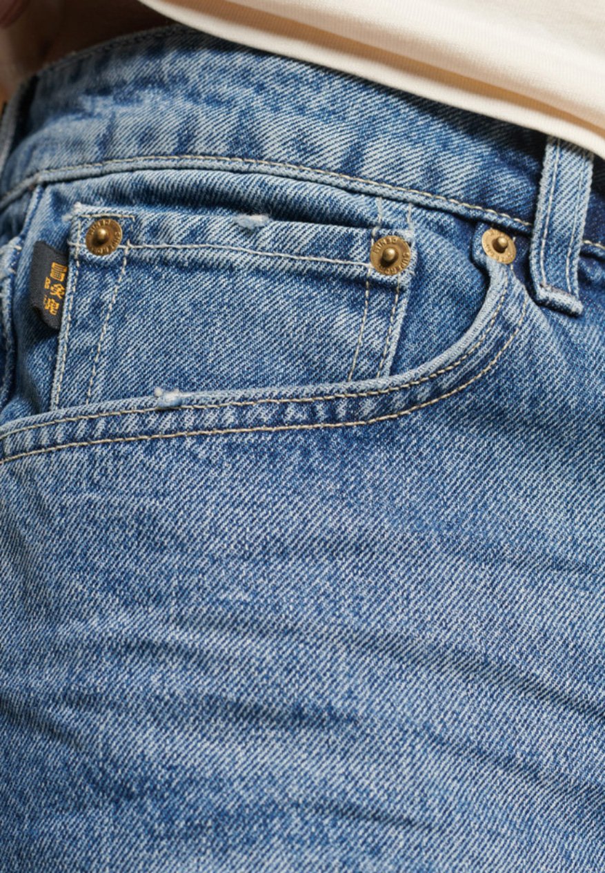 Superdry VINTAGE - Denim shorts - mariposa light faded/blue - Zalando.co.uk