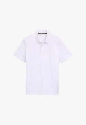 TOM TAILOR, BASIC POLO WITH CONTRAST - Poloshirt - lucid white