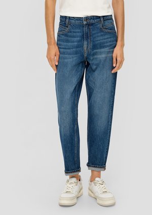 s.Oliver MIT WASCHUNG - Jeans Tapered Fit - blau