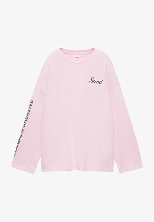 PULL&BEAR, STWD LONG SLEEVE - T-SHIRT - T-shirt à manches longues - pink