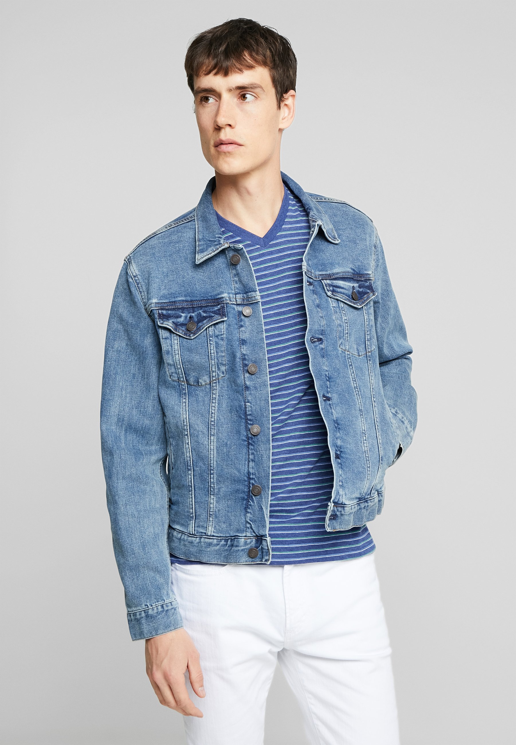 GAP V-DENIM ICON CALM - Denim jacket 