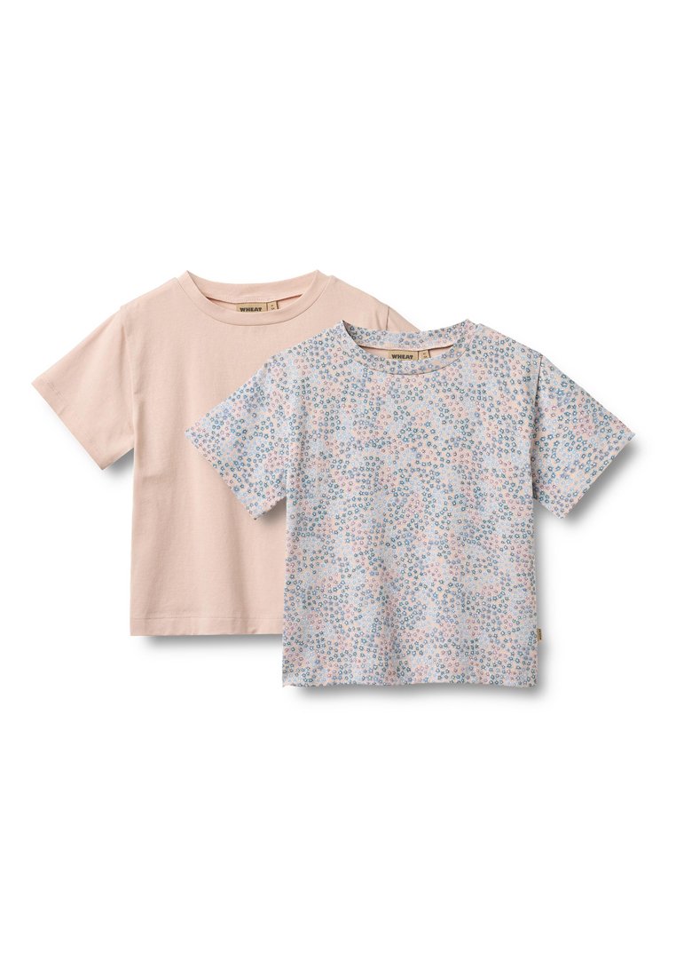Wheat T-shirt print blauw
