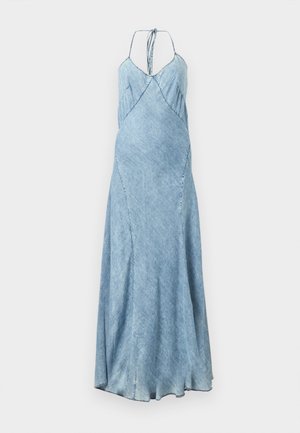 GAP STUDIO LIQUID PERFECT SLIP DRESS - Robe longue - medium indigo