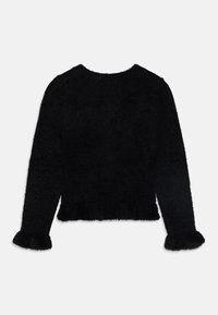 Lindex WITH FLOUNCE AND POCKETS - Strickjacke - black
