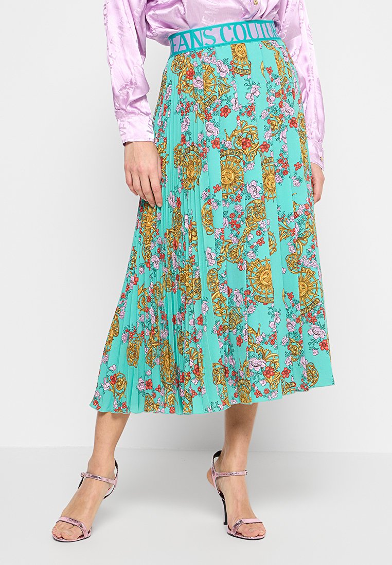 Versace Jeans Couture Plooirok turquoise Versace Jeans Couture Plooirok turquoise