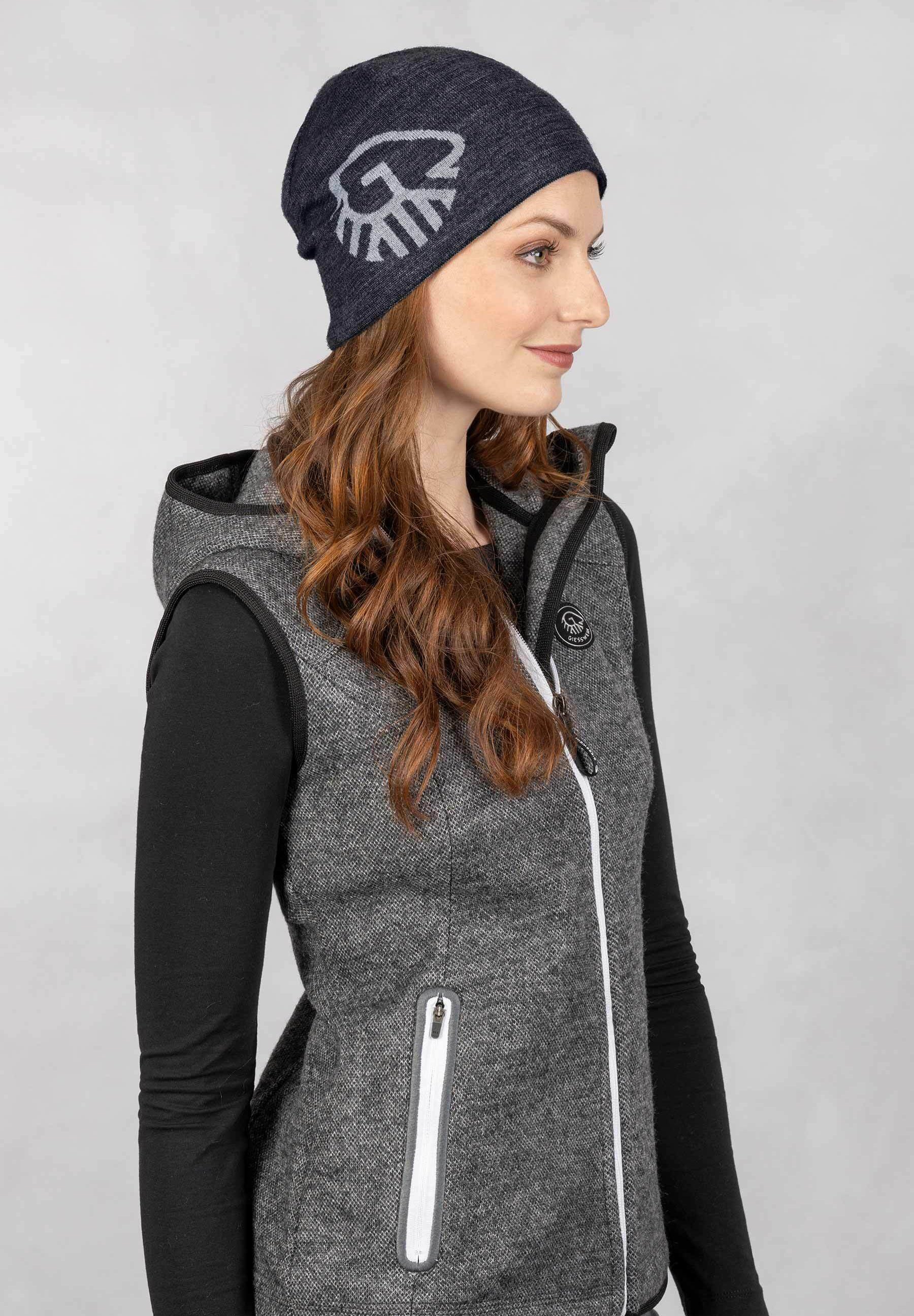 Giesswein Bonnet Gehrenspitze Gris One - Casquette Fonctionnelle En