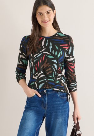 GEMUSTERTES  - T-shirt à manches longues - grün