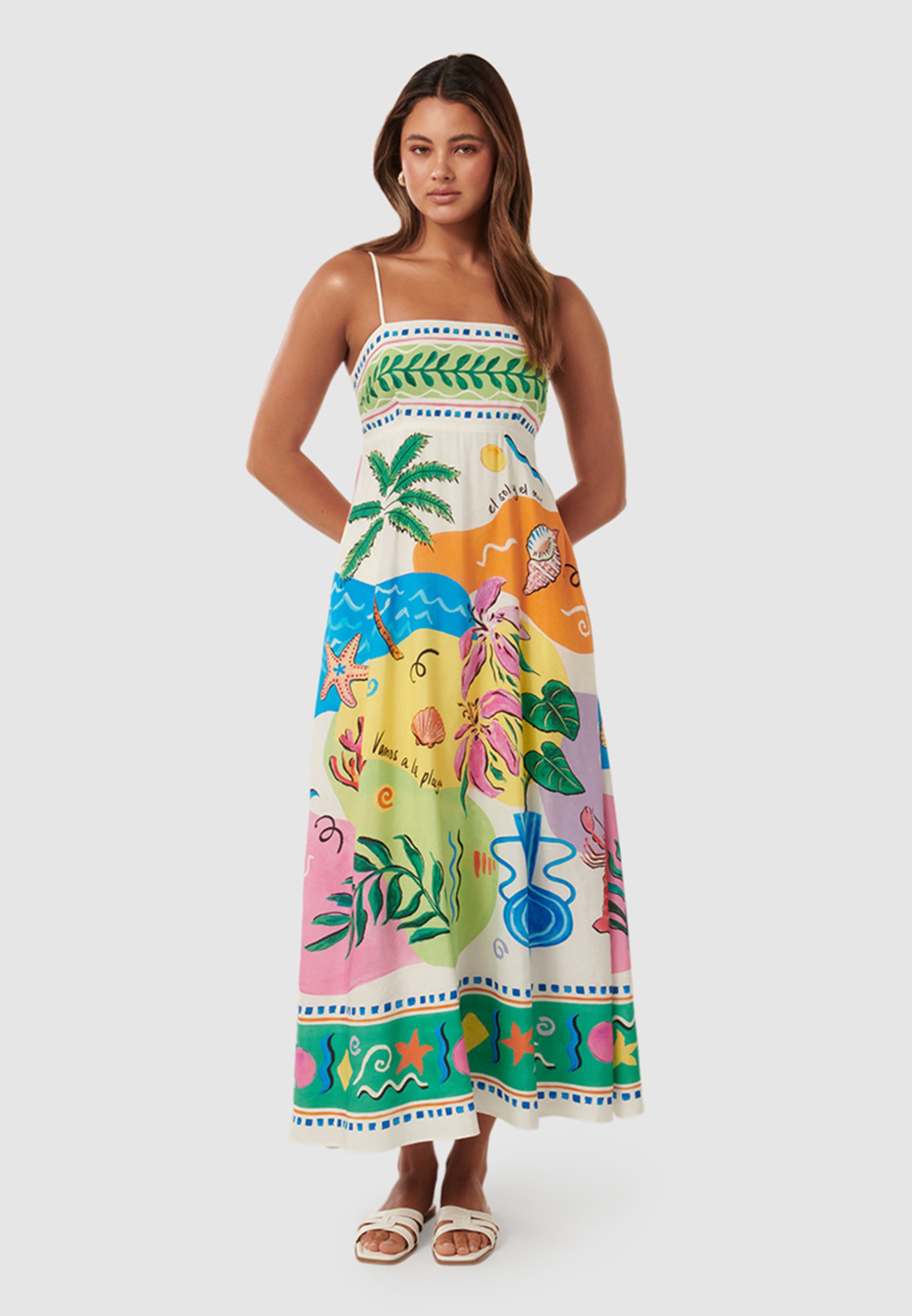 Forever New AMARI MIDI DRESS - Day dress - multi/multi-coloured - Zalando
