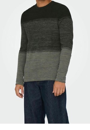 Strickpullover - dark green