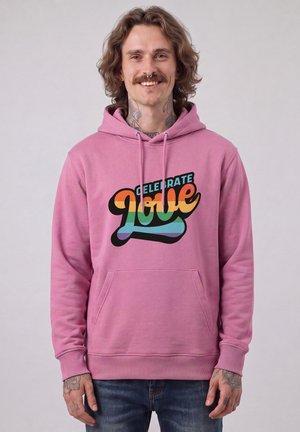 watapparel, CELEBRATE LOVE UNISEX - Hoodie - bubble pink