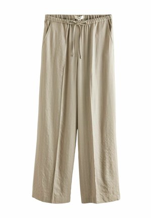 ROCHELLE HUMES STRIPED SUPER WIDE LEG  - Broek - mink brown