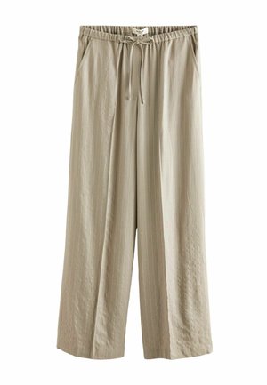 Next ROCHELLE HUMES STRIPED SUPER WIDE LEG  - Pantalon classique - mink brown