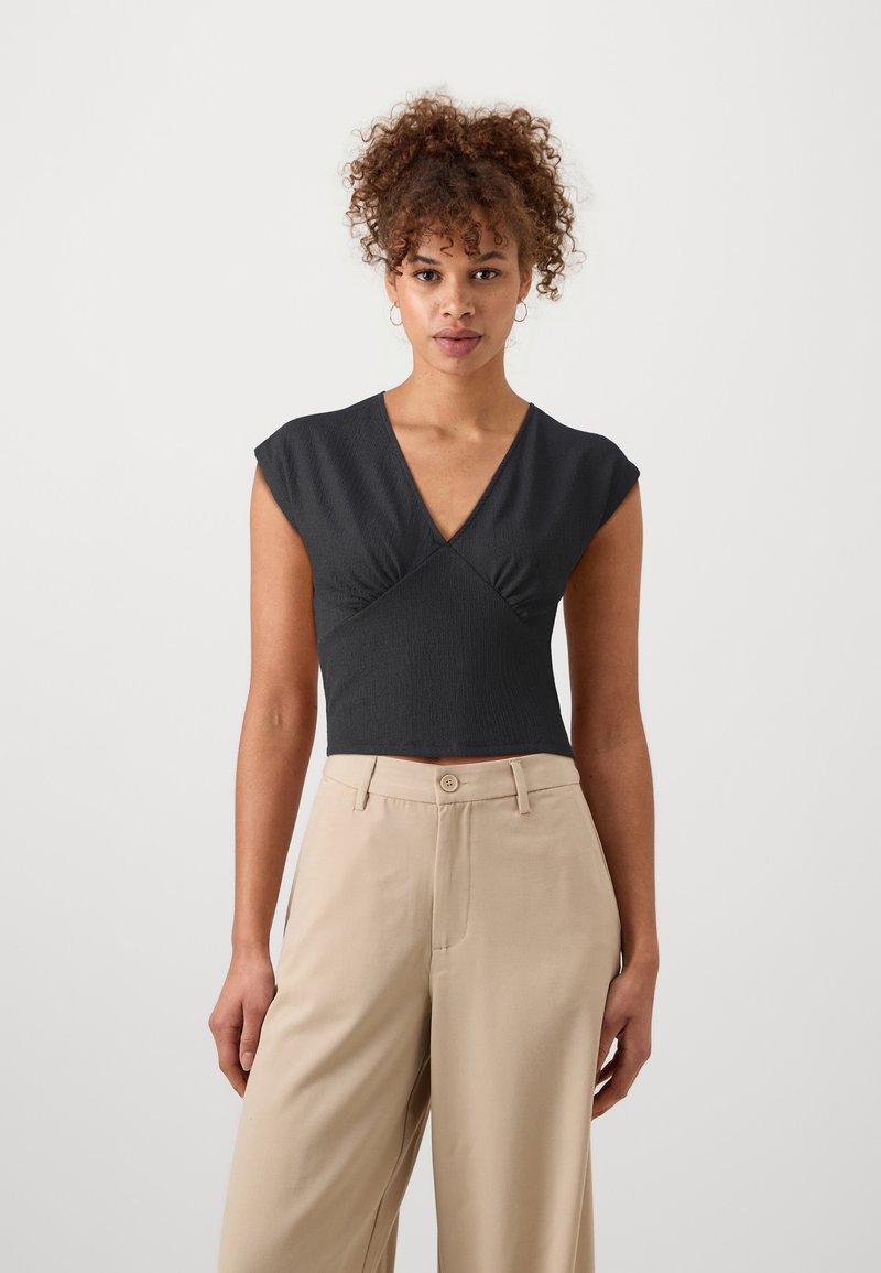 ONLY Tall ONLHILLERY VNECK - T-shirt basic - black