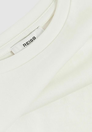 Reiss REISS ALEX OVERSIZE COTTON CROPPED T-SHIRT - T-shirts basic - ivory