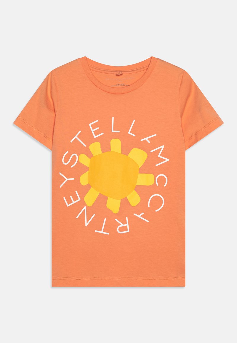 Stella McCartney Kids T-shirt print oranje