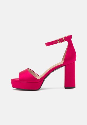Sandalen met hoge hak - red