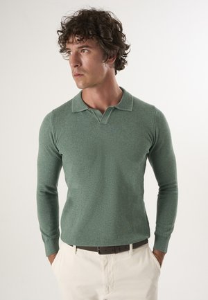Felix Hardy, POLO COLLAR PULLOVER - Polo - green
