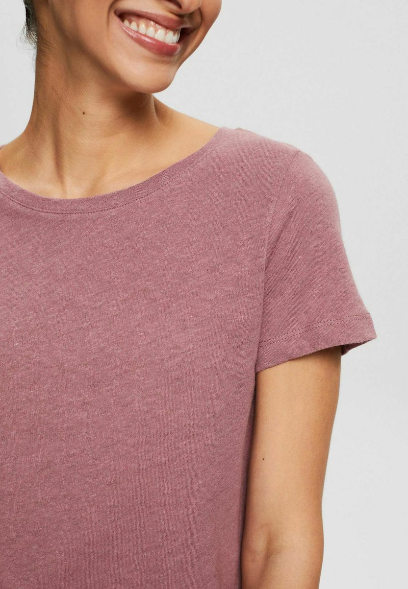 Damen T-Shirts | Esprit T-Shirt basic mauve - UV80944 Damen T-Shirts | Esprit T-Shirt basic mauve - UV80944
