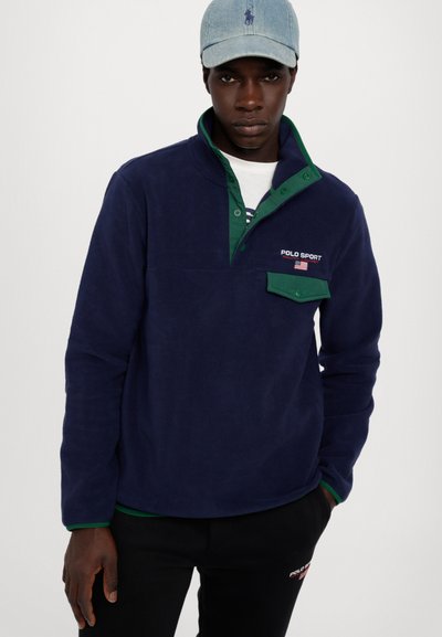 Polo Ralph Lauren LONG SLEEVE UNISEX - Sportinis megztinis - cruise navy/white