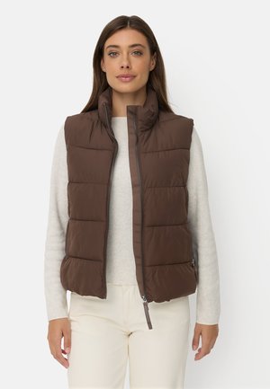 camel active, WINDDICHTE WESTE MIT REISSVERSCHLUSSTASCHEN - Bodywarmer - brown