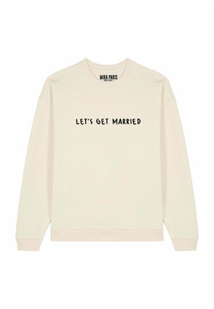 MARRIED EMBROIDERY UNISEX OVERSIZE - Sweater - off-white