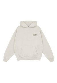 BEALI OVERSIZED HOODIE - Sweatshirt - washed warm white