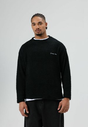 Fleece trui - black