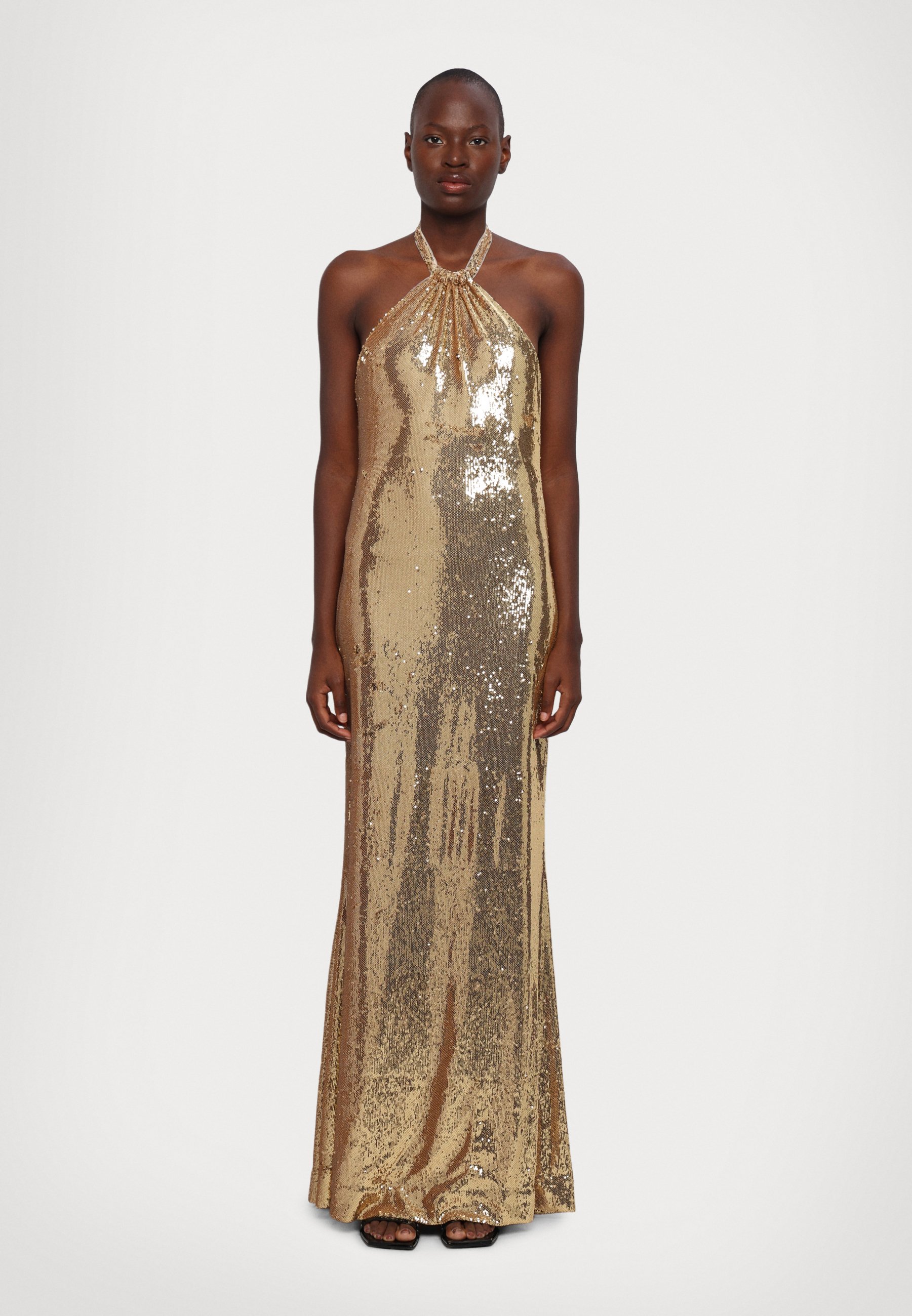 Halston JUN GOWN - Occasion wear - light gold/gold-coloured - Zalando.co.uk