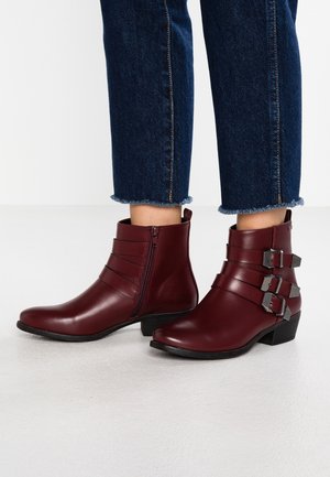 mtng Bottines de cowboy / motard - bordeaux