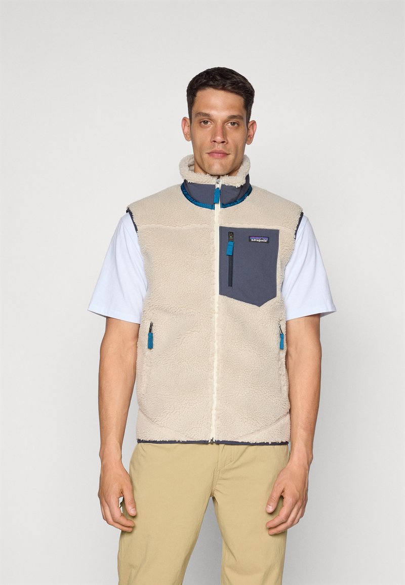 Patagonia - CLASSIC RETRO-X VEST - Waistcoat - natural/smolder blue, Enlarge