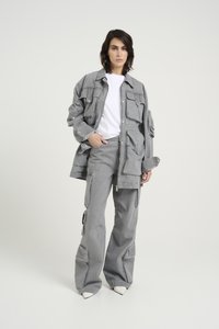 Gestuz NYNNE - Rövid kabát - light grey wash