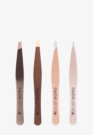 Brushworks 4 PIECE COMBINATION TWEEZER SET - Körperpflegeset - gold